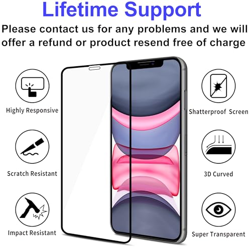 iPhone XR & 11 [3-Pack] Screen Protector [Impact-Resistant]