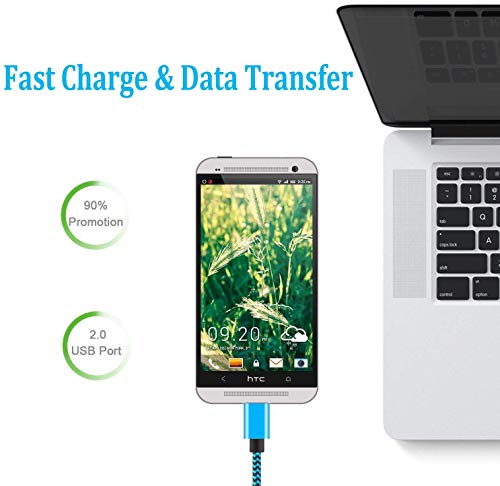 2M 3Pack Braided Micro USB Cable for Android