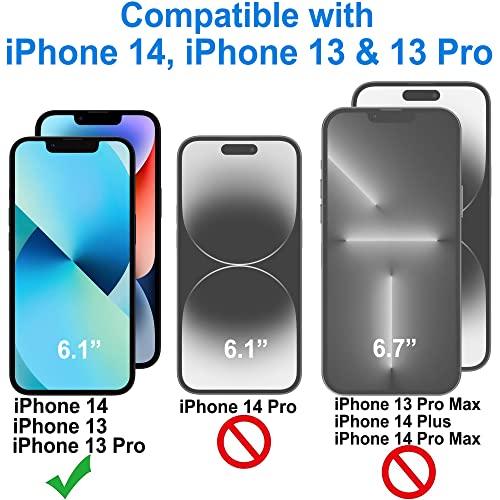 iPhone 14 & 13 Pro Tempered Glass Screen Protector - 4pk