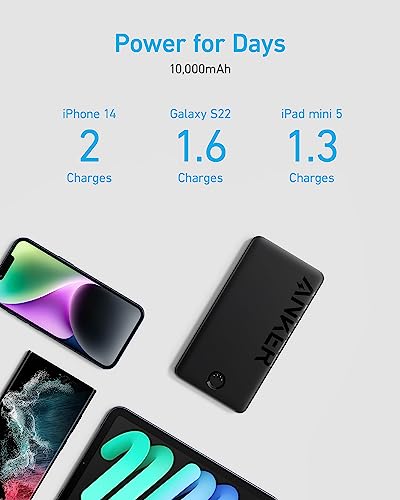 Anker Powerbank: 10,000mAh USB-C Power Bank for iPhones & Samsung