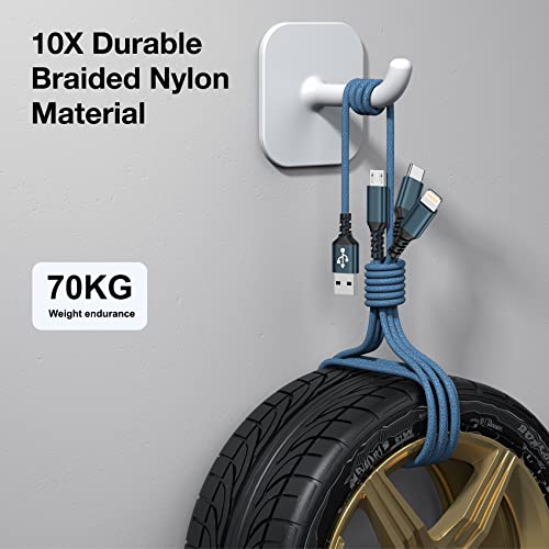 GIANAC Multi Charger Cable for iPhone & Android