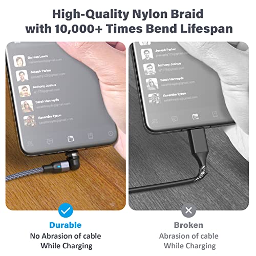 540° Rotating Magnetic Charging Cable - 4-Pack