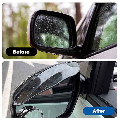 Car Rearview Mirror Rain Cover: Universal Wing Mirror