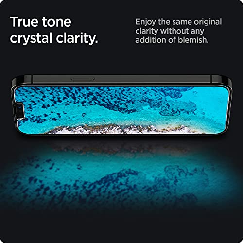 Spigen EZ Fit Tempered Glass iPhone Screen Protector - 2 Pack