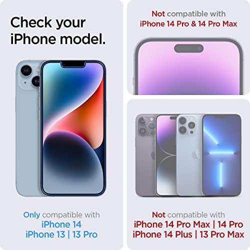 Spigen Tempered Glass Screen Protector - iPhone 14/13/13 Pro - 2 Pack