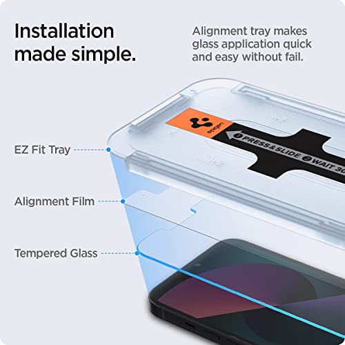 Spigen Tempered Glass Screen Protector - iPhone 14/13/13 Pro - 2 Pack
