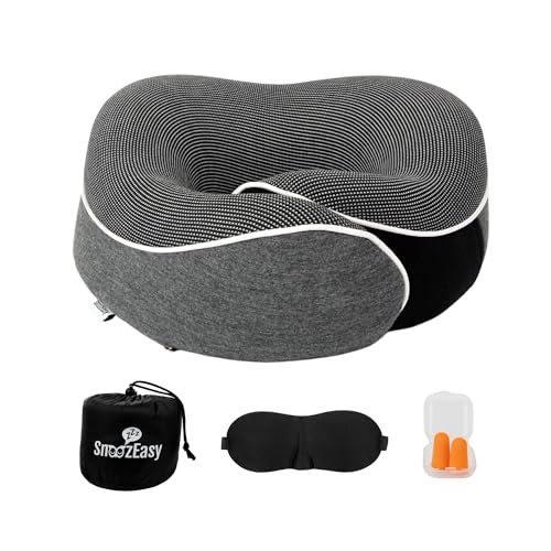 SnoozEasy™ Travel Pillow | Memory Foam Neck Support