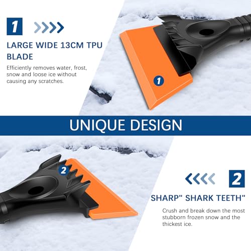 Cloudgrees Car Windshield Snow Brush with Foam Grip