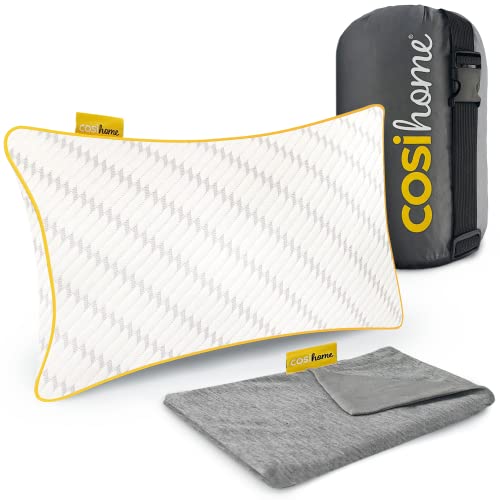 Cosi Home Cooling Bamboo Travel Pillow - Memory Foam