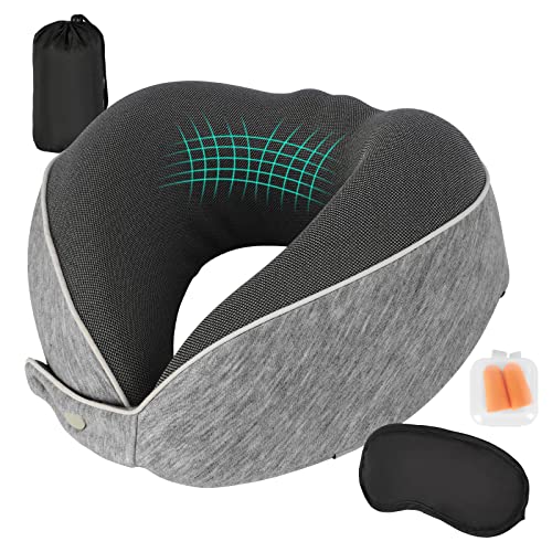 AYhome Memory Foam Travel Neck Pillow