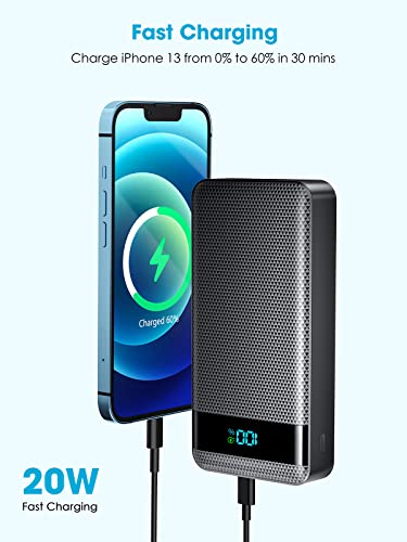 30000mAh Power Bank with Fast Charging and LED Display