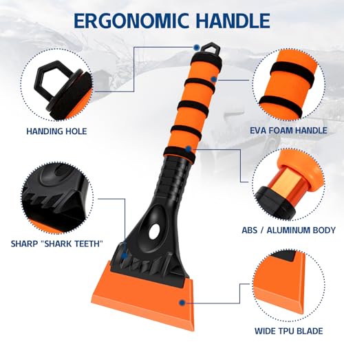 Cloudgrees Car Windshield Snow Brush with Foam Grip
