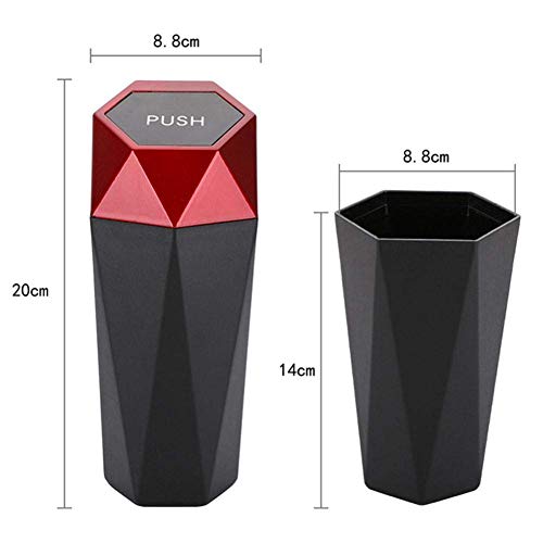 LILOVE Eco-friendly Car Trash Can Diamond Design