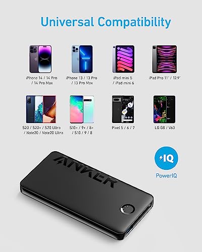 Anker Powerbank: 10,000mAh USB-C Power Bank for iPhones & Samsung