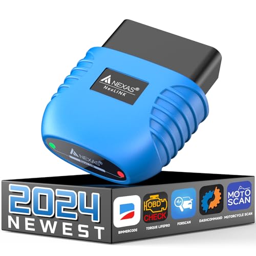 NEXAS Bluetooth 5.0 OBDII Scanner - iPhone & Android