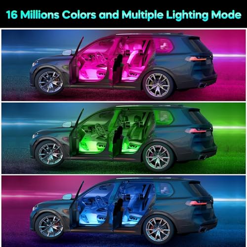 LED Car Interior Lights with APP Control - Valentine's Gift