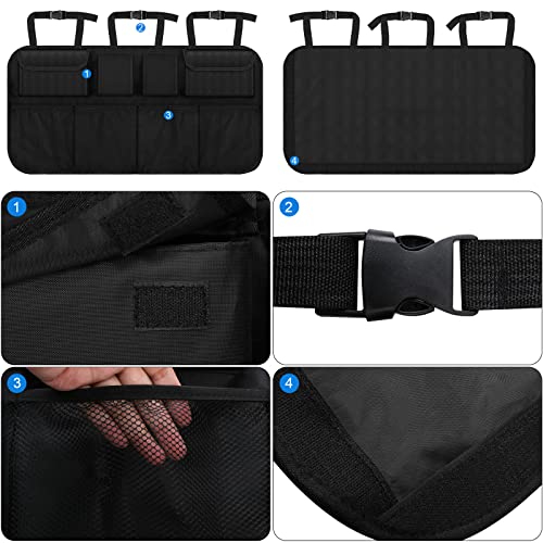 Car Trunk Organizer with 8 Pockets - Adjustable Straps