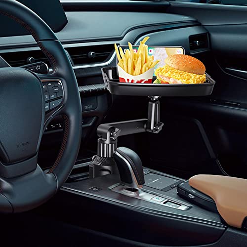 360º Adjustable Car Drink Holders Tray, Non-Slip, Portable