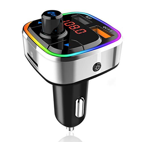 Wireless Bluetooth Car FM Transmitter with Hands-Free