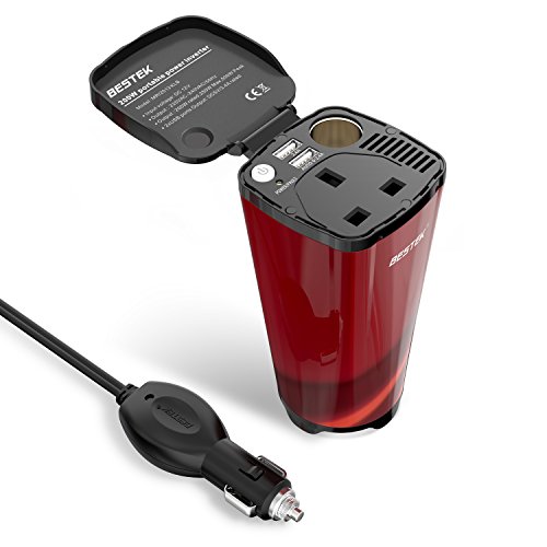 200W Power Inverter: Car Charger + AC Plug + USB