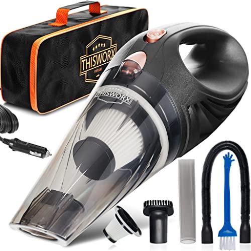 Portable Car Vacuum Cleaner Kit - Lightweight, Powerful Suction