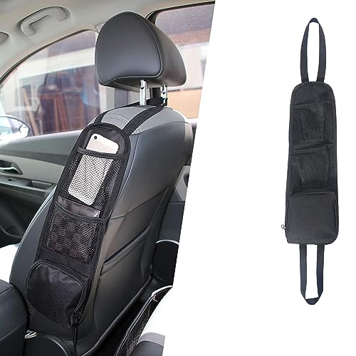 Car Seat Side Storage Bag with Drink Holder Pockets