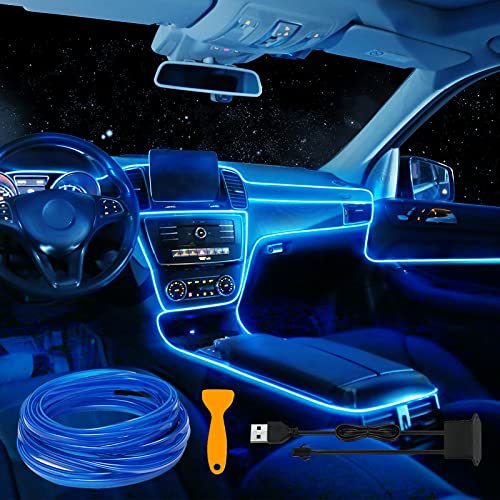 Blue EL Wire Car LED Interior Strip Light