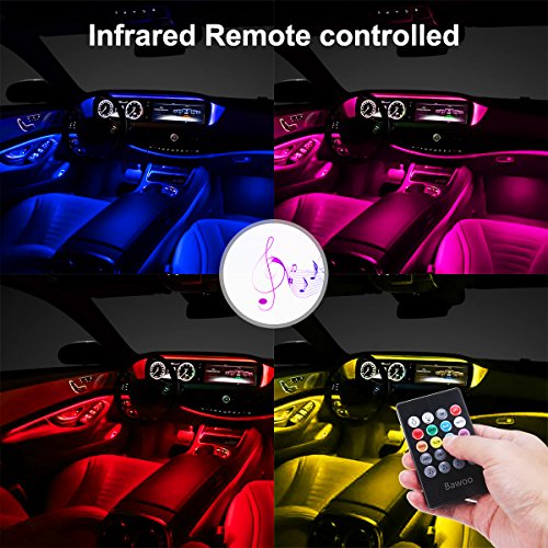 LED Car Interior Atmosphere Light Strip with Remote Control