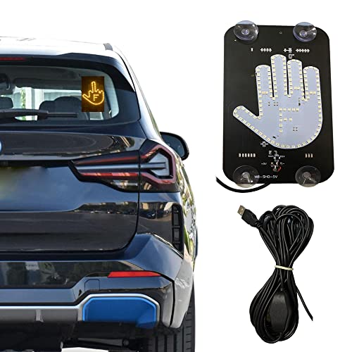 Car LED Middle Finger Sign - Express Yourself