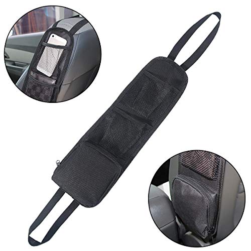 Car Seat Side Storage Bag with Drink Holder Pockets