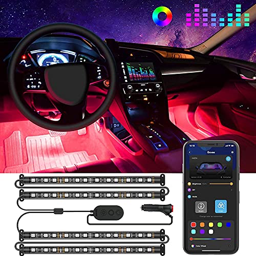Govee RGB Car LED Strip Light: Music Sync, APP Control