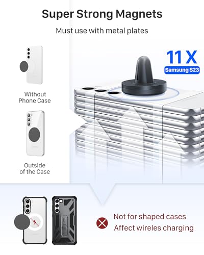YOSH Magnetic Car Phone Mount for iPhone Samsung