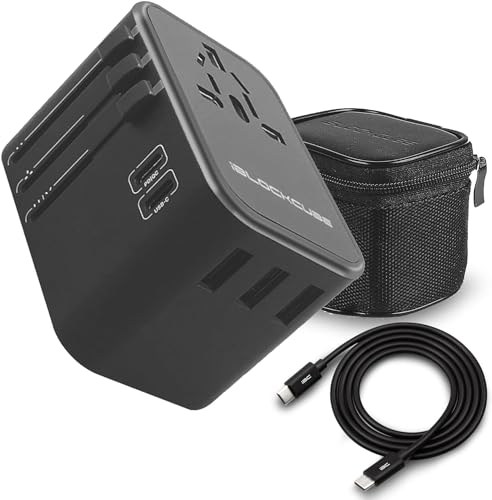iBlockCube® Global Travel Adapter with Dual Fast Charging