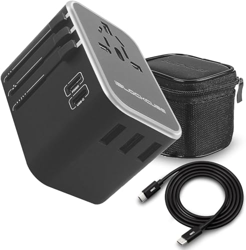 iBlockCube Travel Adapter: 35W Dual Type C with USB