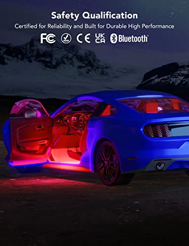Govee RGB Car LED Strip Light: Music Sync, APP Control