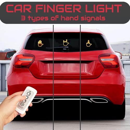 LED Car Finger Lights - Hand Gesture Gadgets