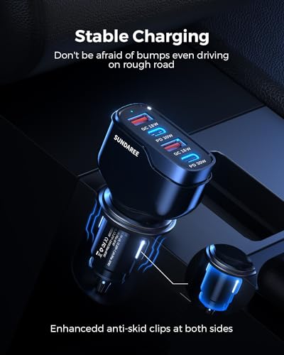 60W USB C Car Charger for Multiple Devices