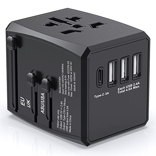 All-in-One Universal Travel Adapter with USB C