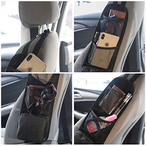 Car Seat Side Storage Bag with Drink Holder Pockets