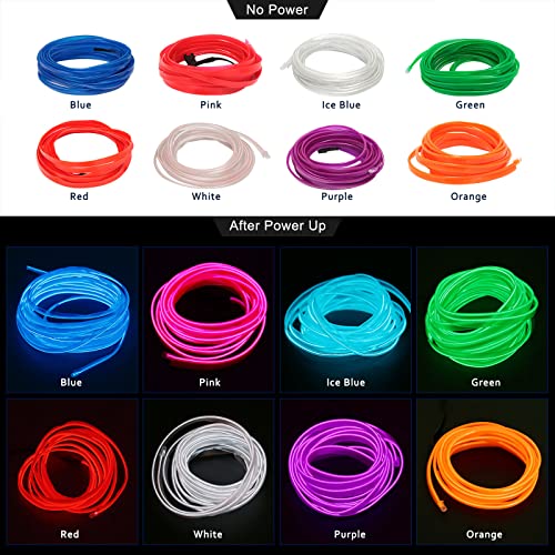 Blue EL Wire Car LED Interior Strip Light