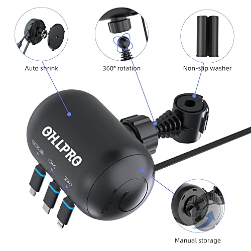 OHLPRO 3-in-1 Car Charging Station for All Phones