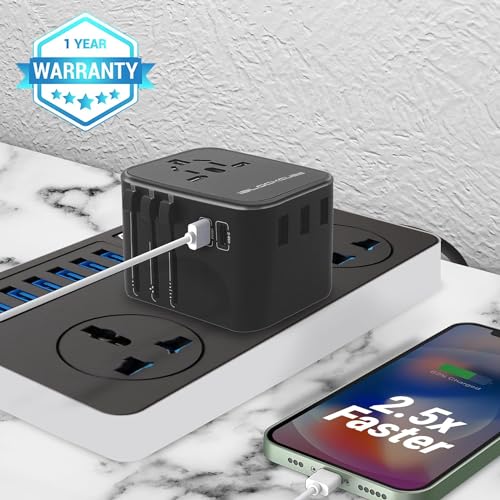 iBlockCube® Global Travel Adapter with Dual Fast Charging