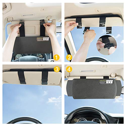 Car Visor Sunshade Extender - Anti-Glare Window Shade