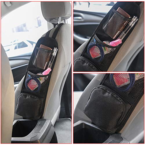 Car Seat Side Storage Bag with Drink Holder Pockets