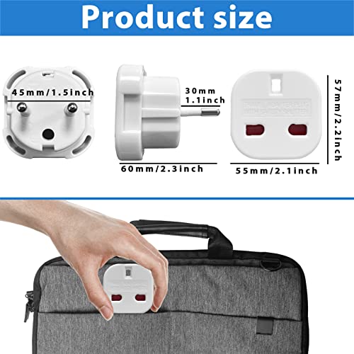 EU Travel Adapter - Plug Adapter for Europe