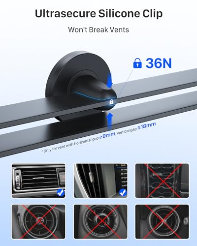YOSH Magnetic Car Phone Mount for iPhone Samsung