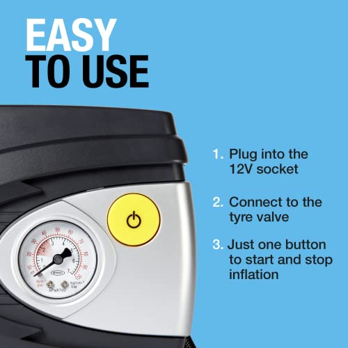 Ring RAC610 12v Electric Tyre Inflator - Multi-Purpose