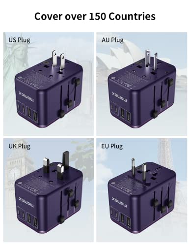 MOMAX Universal Travel Adapter: 70W GaN International Charger