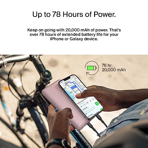 Belkin USB C Portable Charger 20000 mAh – Rose Gold