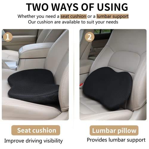 Livtribe Memory Foam Car Seat Cushion - Black